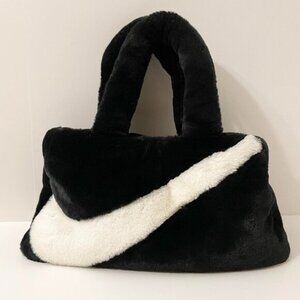 Nike Faux Fur Tote Bag Womens Travel Bag